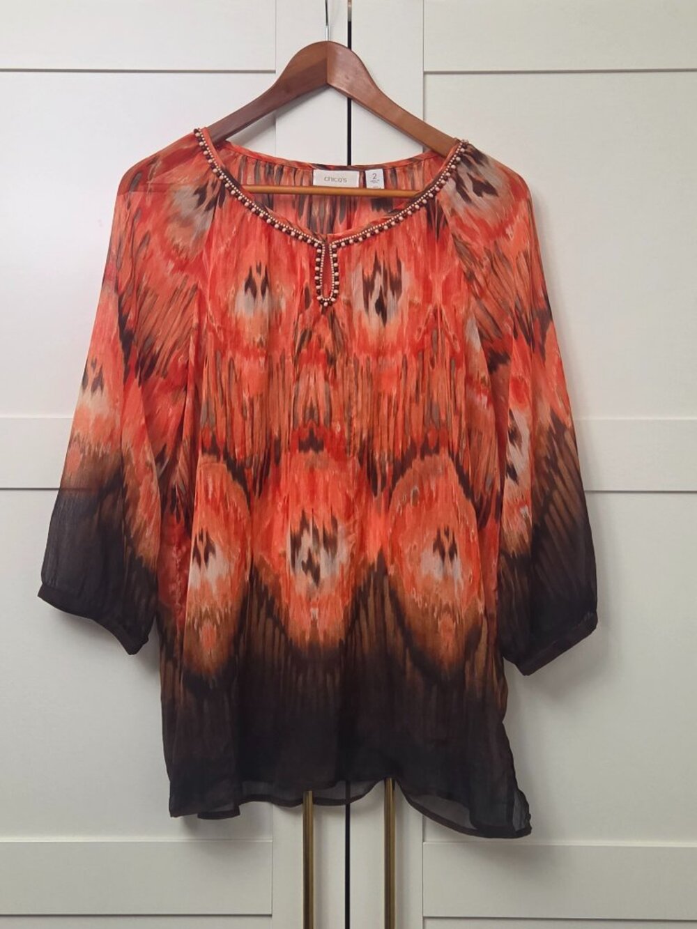 Chicos Sunset Sands Tunic - Size 2